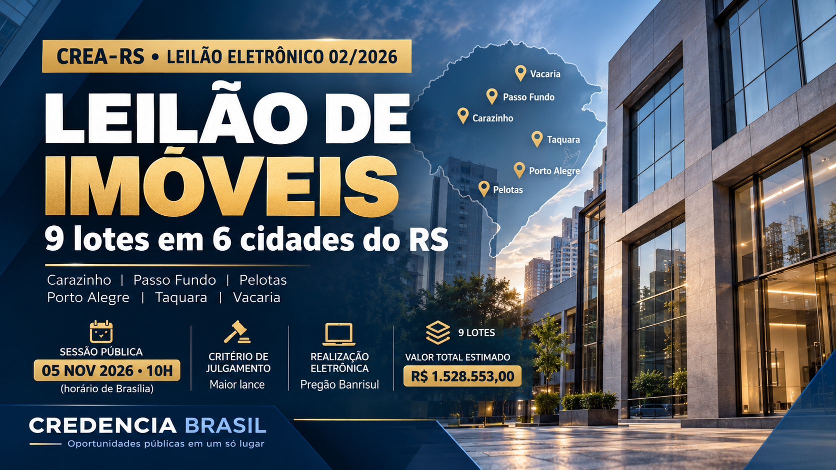 Compre Imoveis do CREA-RS